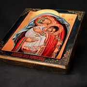 Богоматерь "Защитница сирых и убогих" Икона дерево — фотография 4