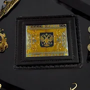 Кожаный зажим «Герб» — фотография 1