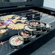 Нарды под стеклом «Великая Держава» — фотография 7