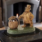 Фигурка «Крот банкир» из бронзы и камня — фотография 1