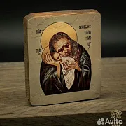 Икона деревянная Симеон Богоприимец. "Дорожная" — фотография 2