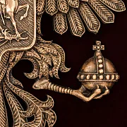 Бронзовое панно «Герб малый» — фотография 7
