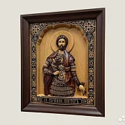 Икона резная Святой Виктор — фотография 3