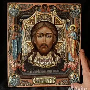 Икона с ковчегом "Иисус с Евангелистами и Архангел — фотография 1