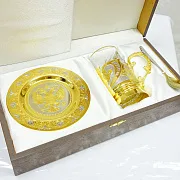 На память: Златоустовская чайная пара «Герб» — фотография 4