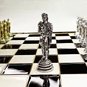 Шахматы с металлическими фигурами — красивый подарок — фотография 6