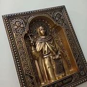 Резная Икона Святая Галина — фотография 2