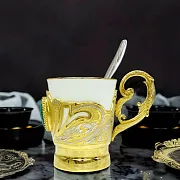 Кофейная чашка "Малахитовая". Златоуст — фотография 1