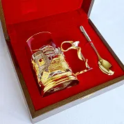Латунный подстаканник «Подарок врачу» — фотография 5
