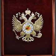 Настенные часы «Герб России» — необычный подарок — фотография 2