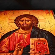 Икона "Христос Вседержитель" дерево, ручная работа — фотография 5