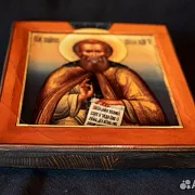 Деревянная икона "Св. Сергий Радонежский." — фотография 2
