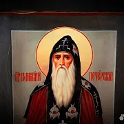 Икона деревянная "Святой Антоний Печерский" — фотография 5